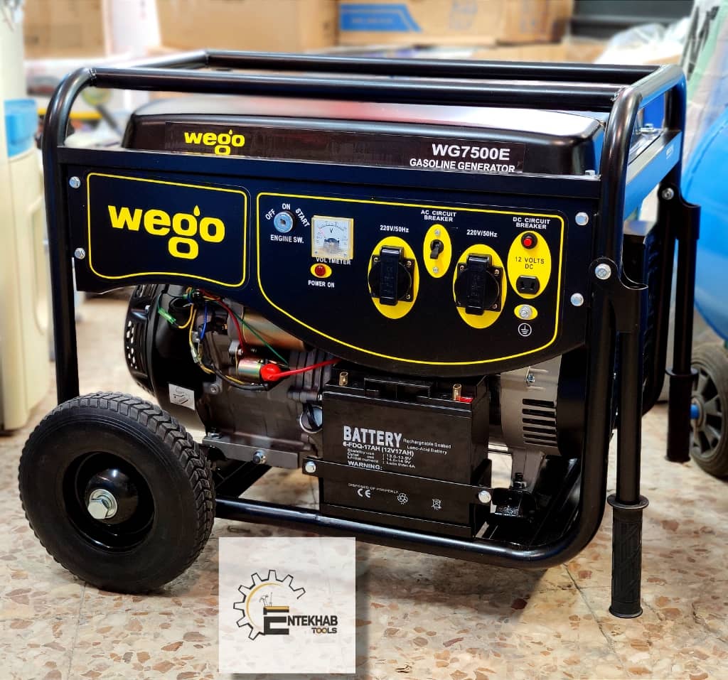 موتور برق بنزینی مدل WG7500E ویگو